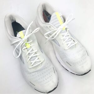 Brooks White Neon Ghost 13 Loft DNA Sole Lace Up Running Athletic Shoes